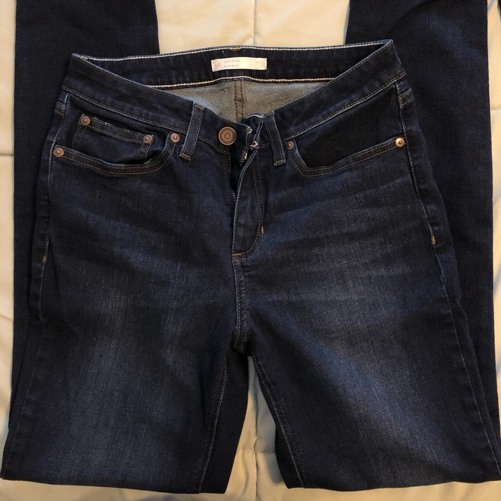 Lauren Conrad Dark Wash Skinny Jeans